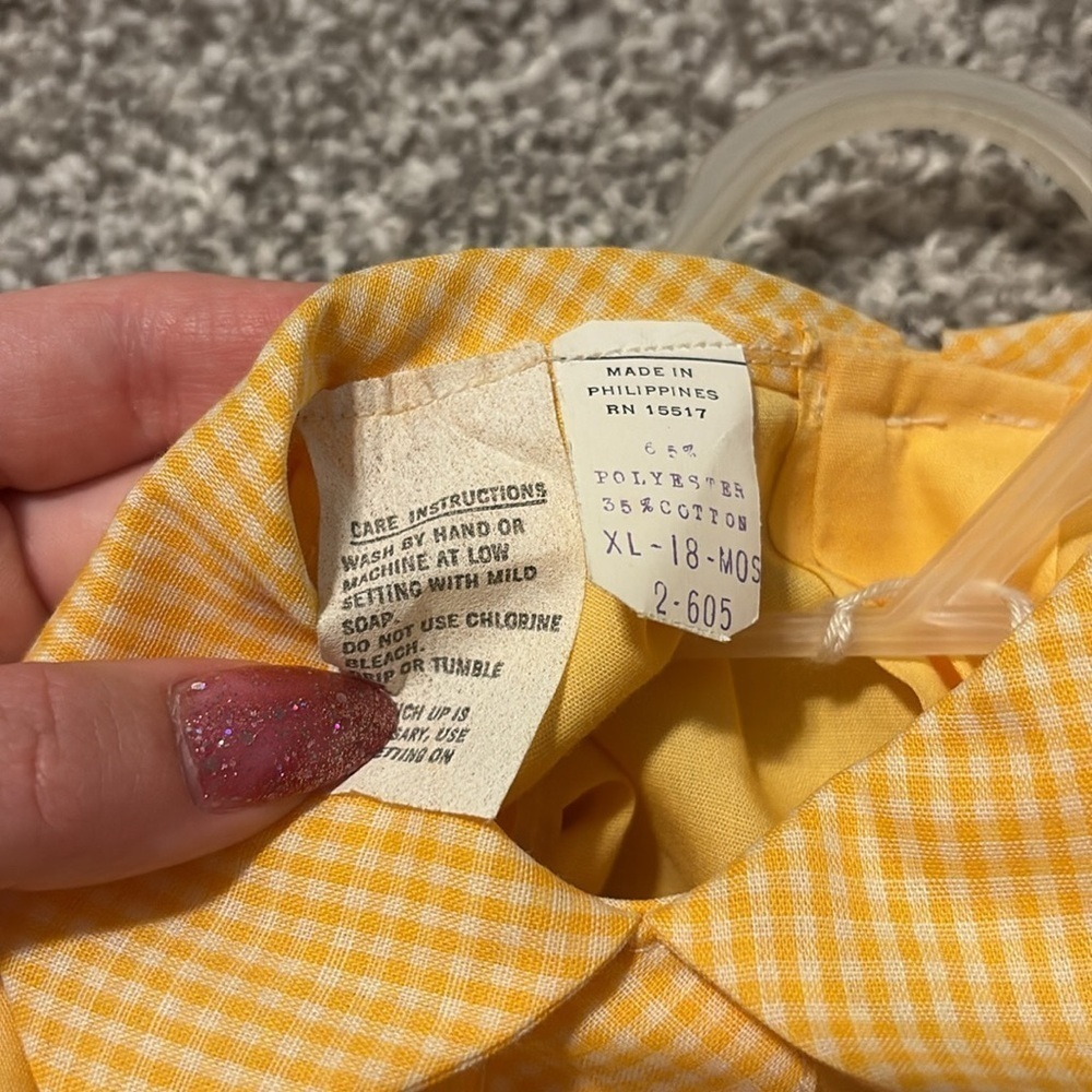 NWT Permanently Pressed Vintage Baby Yellow Turtle Set - Picture 2 of 3